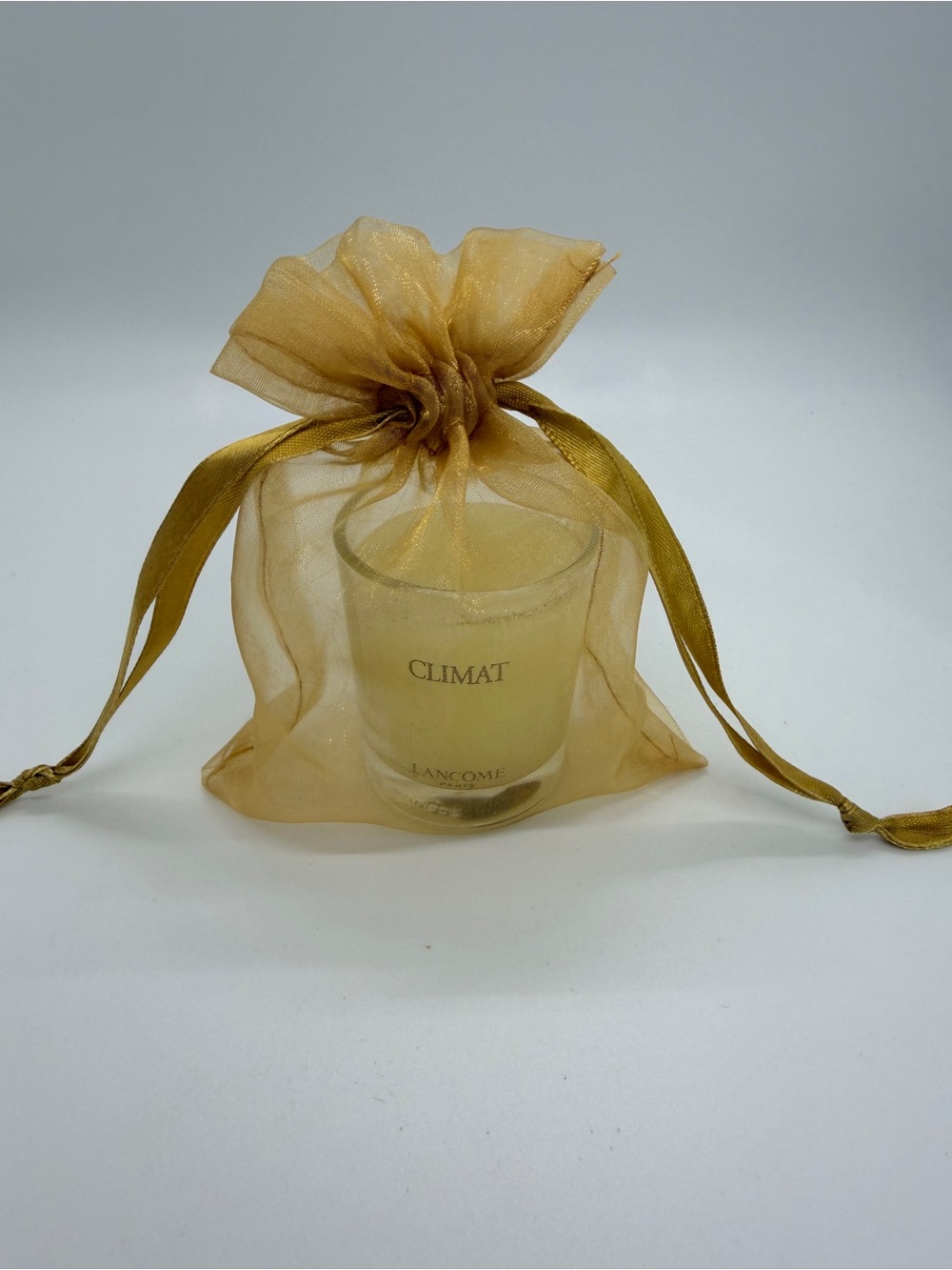 Lancôme Climat Scented Candle in Gold Organza Bag